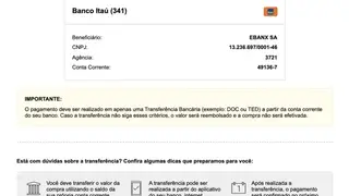 eBanx screenshot