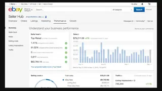eBay Seller Hub screenshot