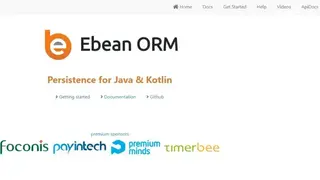 Ebean screenshot