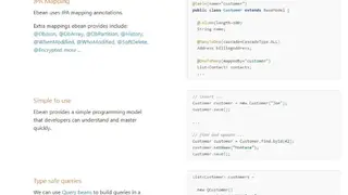 Ebean screenshot