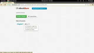 eBookBurn screenshot