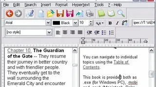 EBooksWriter screenshot