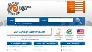 eBusiness Pages screenshot