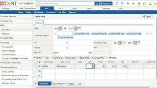 Ecount screenshot