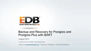 EDB Backup and Recovery screenshot