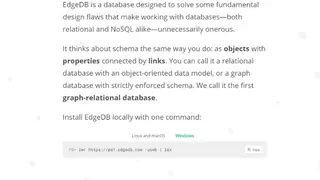 EdgeDB screenshot