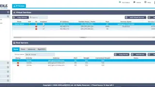 Edgenexus load balancers screenshot