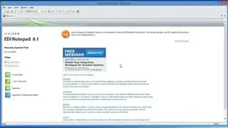 EDI Notepad screenshot