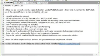 EditPad Lite screenshot