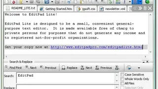 EditPad Lite screenshot