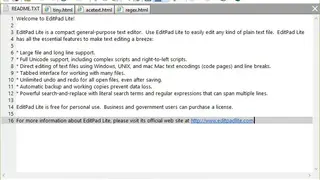 EditPad Lite screenshot