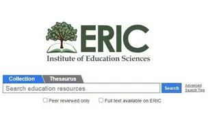 Educational Resources Information Center screenshot