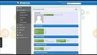 Edvance Software screenshot