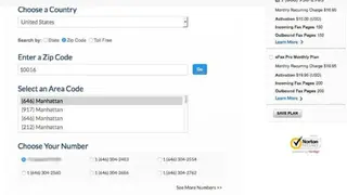 eFax screenshot