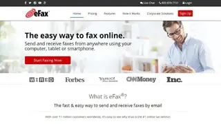 eFax screenshot