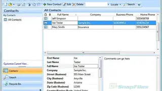 Efficient Address Book Free screenshot
