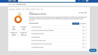 eFront screenshot