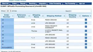 eFulfillment Service screenshot