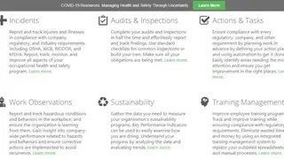 EHS Insight screenshot