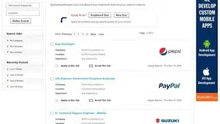 Ejobsitesoftware screenshot