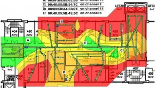 Ekahau Site Survey screenshot