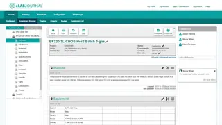 eLABJournal screenshot