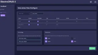 ElectroCRUD screenshot