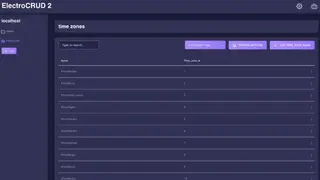 ElectroCRUD screenshot