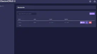 ElectroCRUD screenshot