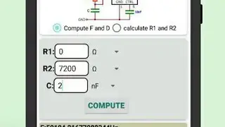 Electronic Components & Circuit calculator screenshot