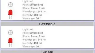 Electronics Database: params of electronics parts screenshot