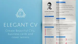 Elegant CV screenshot