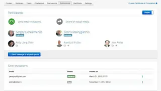 Eliademy screenshot