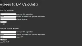Elite Ownage’s Sensitivity Calculator screenshot