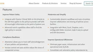 Elsevier PolicyNavigator screenshot