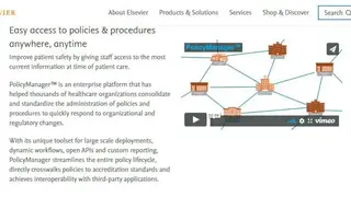 Elsevier PolicyNavigator screenshot