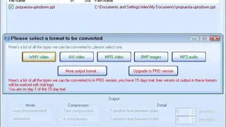 EM Free PowerPoint Video Converter screenshot