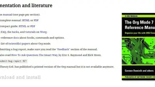 Emacs Org-mode screenshot