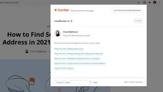 Email Hunter for Chrome screenshot