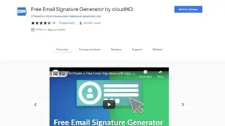 Email Signature Generator by cloudHQ screenshot