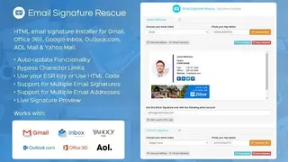 Email Signature Rescue screenshot