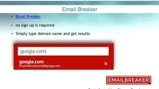 EmailBreaker screenshot