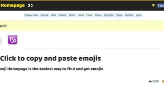 Emoji Homepage screenshot