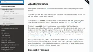 Emscripten screenshot