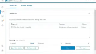 Emsisoft Emergency Kit screenshot