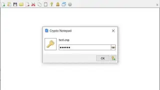 Encrypted Notepad screenshot