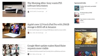Engadget screenshot