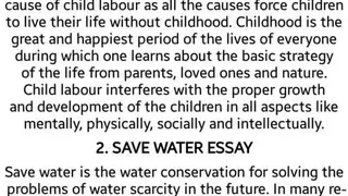 English Essays – using very easy words screenshot