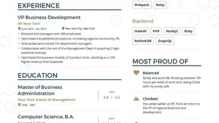 Enhancv screenshot