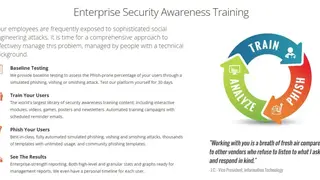 Enterprise Awareness Training Program screenshot